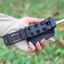 Load image into Gallery viewer, Outdoor Multi-Functional EDC Knife Sheath Waist Clip Accessories Tactical Knife Sleeve Back Clip 6-Hole K Sheath Fixed Clamp With Screw Gasket
