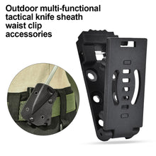 Load image into Gallery viewer, Outdoor Multi-Functional EDC Knife Sheath Waist Clip Accessories Tactical Knife Sleeve Back Clip 6-Hole K Sheath Fixed Clamp With Screw Gasket
