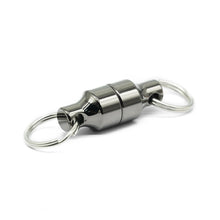 Load image into Gallery viewer, 1PC High-Intensity Magnet Suction Buckle With Spring Rope Fishing Gear Release Recaption Hook Mountaineering Camping Keychain Accessories
