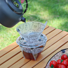Load image into Gallery viewer, Outdoor Ultra-Light Foldable PP Tableware Portable Plate Cup Pad Coffee Funnel Multi-Purpose Camping Tableware
