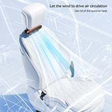 Load image into Gallery viewer, Car Seat Fan Backseat Cooling Fan Front Rear Headrest Cooling Interior Upgraded Air Fan

