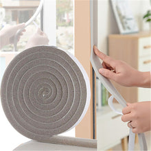 Load image into Gallery viewer, 2M Wearable Sliding Window Weather Strip Soundproofing Foam Door Bottom Seal Tape Dustproof Self Adhesive Window Gap Hardware

