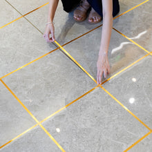 Load image into Gallery viewer, 50M Tile Beauty Seam Stickers Tape 0.5/1cm Width Self-Adhesive Floor Waterproof Wall Gap Sealing Foil Decor Strip Tape for Room
