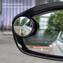 Load image into Gallery viewer, 2Pcs Car Rearview Rain Eyebrow Blind Spot Mirror Small Round Parking Mirror 360 Degrees Auxiliary Mirror Accessories
