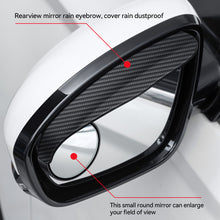 Load image into Gallery viewer, 2Pcs Car Rearview Rain Eyebrow Blind Spot Mirror Small Round Parking Mirror 360 Degrees Auxiliary Mirror Accessories
