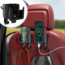 Load image into Gallery viewer, Multifunctional Car Seat Back Headrest Rod Hook Phone Holder Hook Automatic Water Cup Bracket Handbag Hooks
