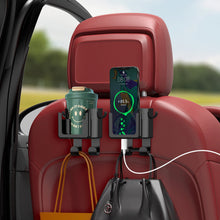 Load image into Gallery viewer, Multifunctional Car Seat Back Headrest Rod Hook Phone Holder Hook Automatic Water Cup Bracket Handbag Hooks

