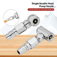 Load image into Gallery viewer, Car Tire Inflator Double-head Inflator Quick Inflat Nozzle Tire Pump Nozzle For Truck Motorcycles Dual Purpose Inflator Rod
