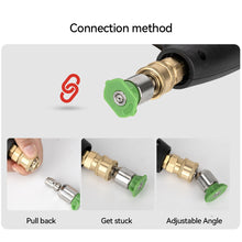 Load image into Gallery viewer, Car Washing Pressure Washer Nozzle Tips 360° Rotatable for 1/4 Quick Connect 4000PSI Multiple Degrees 0° 15° 25° 40° Spray Nozzles
