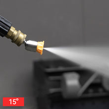 Load image into Gallery viewer, Car Washing Pressure Washer Nozzle Tips 360° Rotatable for 1/4 Quick Connect 4000PSI Multiple Degrees 0° 15° 25° 40° Spray Nozzles
