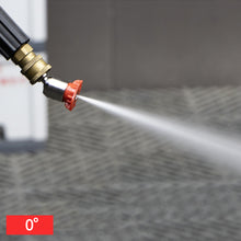 Load image into Gallery viewer, Car Washing Pressure Washer Nozzle Tips 360° Rotatable for 1/4 Quick Connect 4000PSI Multiple Degrees 0° 15° 25° 40° Spray Nozzles
