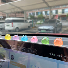 Load image into Gallery viewer, 6Pcs Car Center Console Ornament Rearview Mirror Decoration Small Luminous Cats Doll Resin Auto Interior Accessories
