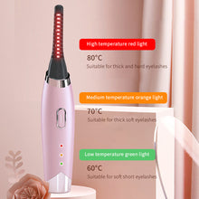 Load image into Gallery viewer, Electric Eyelash Curler Portable Electric USB Charging Heated Eyelash Curler Three-speed Temperature Control Eyelash Curler
