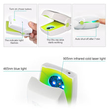 Load image into Gallery viewer, Blue Light Pulse Nails Feet Nail Fungus Laser Nail Therapy Device Foot Care Removal Device Fingernail Therapy Onychomycosis Treatment Device

