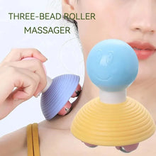 Load image into Gallery viewer, Cartoon Ball Massager Three Ball Manual Full Body Massage Leg and Calf Muscle Roller Massager Thigh Arm Massager
