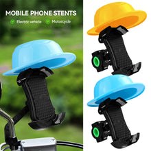 Load image into Gallery viewer, Motorcycle Navigation Holder Small Formal Hat Helmet Style Rider Electric Bicycle Mobile Phone Holder Waterproof Sunshade
