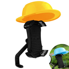 Load image into Gallery viewer, Motorcycle Navigation Holder Small Formal Hat Helmet Style Rider Electric Bicycle Mobile Phone Holder Waterproof Sunshade
