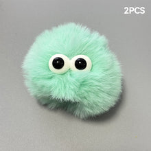 Load image into Gallery viewer, 2Pcs Car Motorcycle Helmet Decoration Soft Plush Ball with Big Eyes For Motocross Full Face Off Road Helmet Sticker
