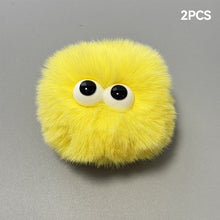 Load image into Gallery viewer, 2Pcs Car Motorcycle Helmet Decoration Soft Plush Ball with Big Eyes For Motocross Full Face Off Road Helmet Sticker
