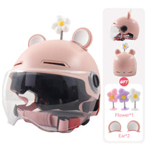 Load image into Gallery viewer, Universal Electric Motorcycle Helmet Vintage Open Face Helmet All Seasons Certified Safety Cap For Adult
