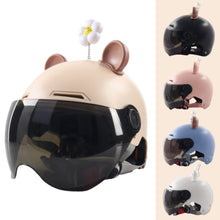Load image into Gallery viewer, Universal Electric Motorcycle Helmet Vintage Open Face Helmet All Seasons Certified Safety Cap For Adult
