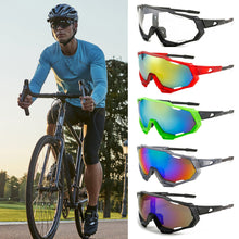 Load image into Gallery viewer, UV400 Dazzling HD Sunglasses Outdoors Riding Windproof Sand Prevention Large Frame Protective Glasses
