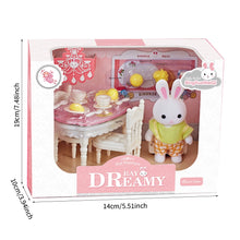 Load image into Gallery viewer, Little Rabbit Dresser Lovely Scene Play Toys Simulation Modelling Children Birthday Gift Indoor Parent-Child Interaction
