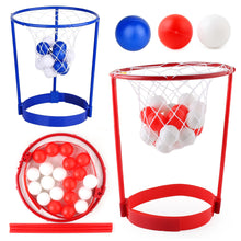 Load image into Gallery viewer, 2 Pack Head Hoop Basketball Party Game For Kids And Adults Carnival Game Adjustable Basketball Net Headband With 20 Balls
