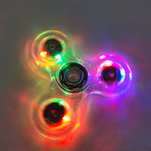 Load image into Gallery viewer, Crystal Luminous LED light Fidget Spinner Hand Top Spinners Glow in Dark EDC Stress Relief Toys Kids Adult Anti Stress Fidget Toys
