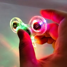 Load image into Gallery viewer, Crystal Luminous LED light Fidget Spinner Hand Top Spinners Glow in Dark EDC Stress Relief Toys Kids Adult Anti Stress Fidget Toys
