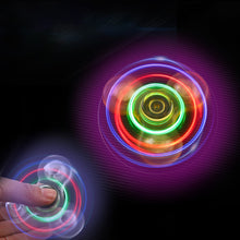 Load image into Gallery viewer, Crystal Luminous LED light Fidget Spinner Hand Top Spinners Glow in Dark EDC Stress Relief Toys Kids Adult Anti Stress Fidget Toys
