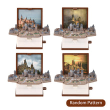 Load image into Gallery viewer, Funny 3D Folding Book Keyring Birthday Gift Fold Book Keychain 3D Popup Dinosaur Castle Christmas Surprise Anxiety Stress Children Kids Toy
