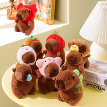 Load image into Gallery viewer, 13cm Cute Capybara Plush Keyring Pendant Soft Stuffed Plush Keychain Toy Backpack Pendant Birthday Gifts For Children
