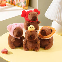 Load image into Gallery viewer, 13cm Cute Capybara Plush Keyring Pendant Soft Stuffed Plush Keychain Toy Backpack Pendant Birthday Gifts For Children

