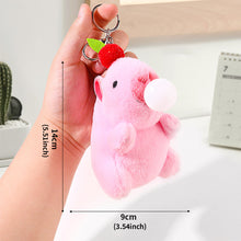 Load image into Gallery viewer, 13cm Cute Capybara Plush Keyring Pendant Soft Stuffed Plush Keychain Toy Backpack Pendant Birthday Gifts For Children
