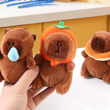 Load image into Gallery viewer, 13cm Cute Capybara Plush Keyring Pendant Soft Stuffed Plush Keychain Toy Backpack Pendant Birthday Gifts For Children
