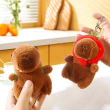 Load image into Gallery viewer, 13cm Cute Capybara Plush Keyring Pendant Soft Stuffed Plush Keychain Toy Backpack Pendant Birthday Gifts For Children
