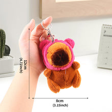 Load image into Gallery viewer, 13cm Cute Capybara Plush Keyring Pendant Soft Stuffed Plush Keychain Toy Backpack Pendant Birthday Gifts For Children
