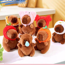 Load image into Gallery viewer, 13cm Cute Capybara Plush Keyring Pendant Soft Stuffed Plush Keychain Toy Backpack Pendant Birthday Gifts For Children
