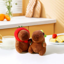 Load image into Gallery viewer, 13cm Cute Capybara Plush Keyring Pendant Soft Stuffed Plush Keychain Toy Backpack Pendant Birthday Gifts For Children
