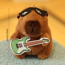 Load image into Gallery viewer, 14cm Cute Capybara Plush Keyring Pendant Soft Stuffed Plush Keychain Toy Backpack Pendant Birthday Gifts For Children
