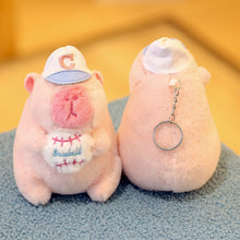 Load image into Gallery viewer, 14cm Cute Capybara Plush Keyring Pendant Soft Stuffed Plush Keychain Toy Backpack Pendant Birthday Gifts For Children
