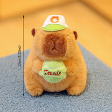 Load image into Gallery viewer, 14cm Cute Capybara Plush Keyring Pendant Soft Stuffed Plush Keychain Toy Backpack Pendant Birthday Gifts For Children
