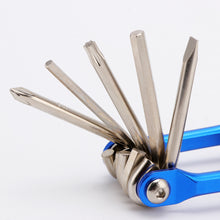 Load image into Gallery viewer, 11 in 1 Bicycle Repair Tool Kit Mountain Bike Wrench Screwdriver Chain Hex Spoke Multifunction Bicycle Repair Set Cycling Tool
