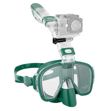 Load image into Gallery viewer, Diving Masks Foldable Anti-Fog Snorkel Mask Set with Full Dry Top System for Free Swim Professional Snorkeling Gear Adults Kids
