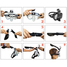 Load image into Gallery viewer, Diving Masks Foldable Anti-Fog Snorkel Mask Set with Full Dry Top System for Free Swim Professional Snorkeling Gear Adults Kids

