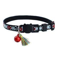 Load image into Gallery viewer, Adjustable Pet Cat Collar Jacquard Check Bell Collar Kitten Necklace Pet Collars for Small Dog Necklace
