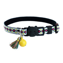 Load image into Gallery viewer, Adjustable Pet Cat Collar Jacquard Check Bell Collar Kitten Necklace Pet Collars for Small Dog Necklace
