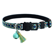 Load image into Gallery viewer, Adjustable Pet Cat Collar Jacquard Check Bell Collar Kitten Necklace Pet Collars for Small Dog Necklace
