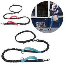 Load image into Gallery viewer, Retractable Hands Free Dog Leash For Running Double Handles Elastic Cord Reflective Large Dog Leash Pet Supplies
